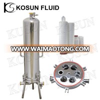 Sanitary Multi stainless steel cartridge filter housing with CE 3A